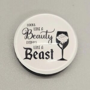 Beauty Beast Drink Magnet Funny Fridge Magnet